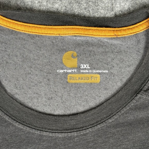 Carhartt Force Gray Relaxed Fit Pocket T Shirt Mens 3XL Workwear Performance - Picture 2 of 8